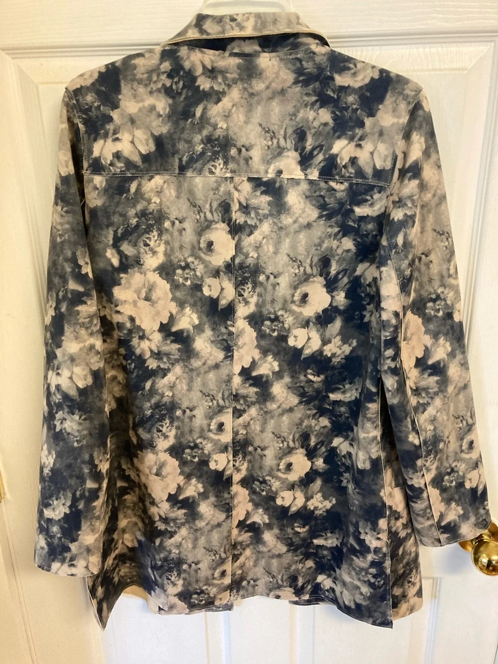 Premise Navy & Cream Floral Open Front Blazer - Picture 7 of 9